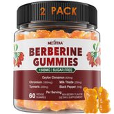 Front view of 2-pack Berberine Gummies 1500mg Sugar Free