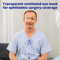 Pack of two clear eye shields for post-surgery care