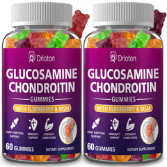 2-pack glucosamine chondroitin gummies 3000mg 120 count