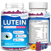 Front of two-pack lutein gummies bottle