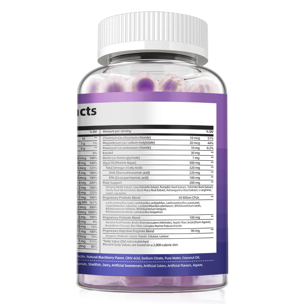 60 gummies per bottle with 2-pack bundle information