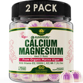 Two-pack plant-based calcium gummies with D3 and K2, vegan