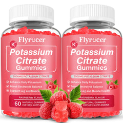 Two-pack potassium citrate gummies for adults
