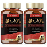 2-pack front view of Red Yeast Rice with CoQ10 supplement