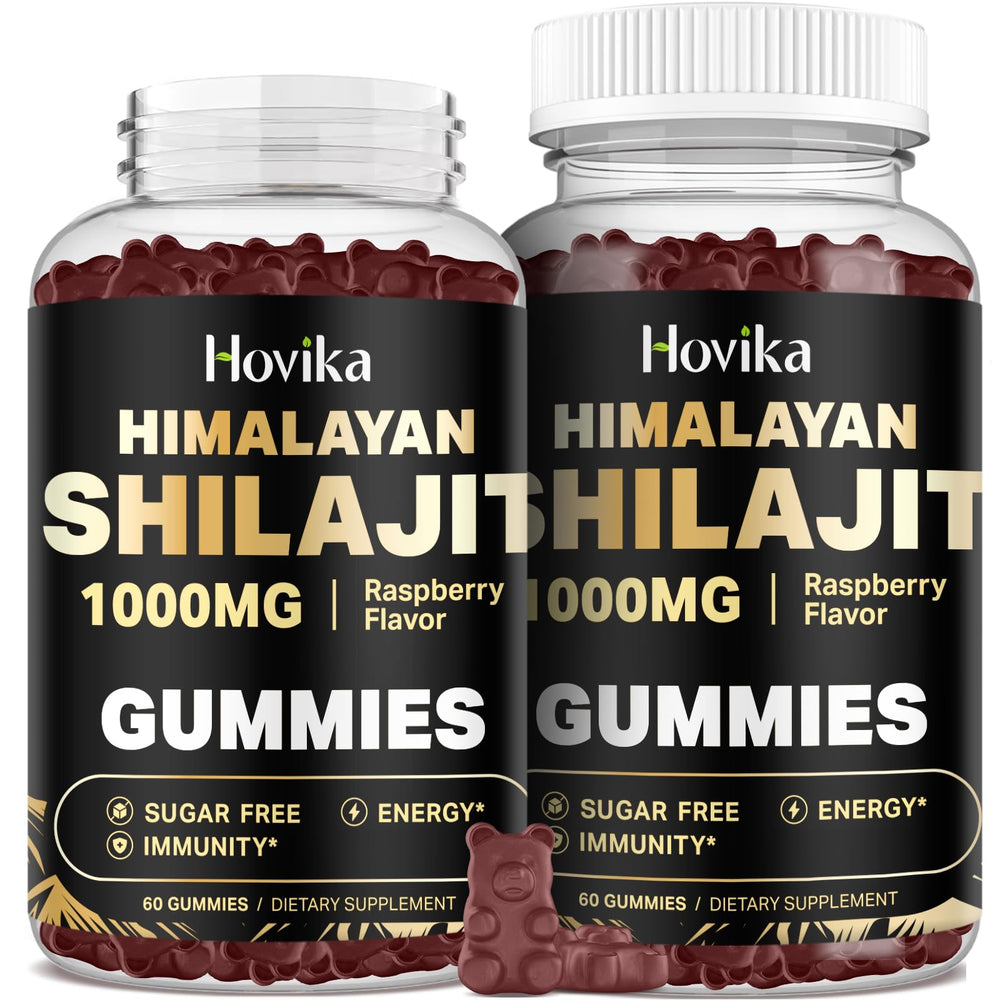 2-pack Shilajit Gummies 1000mg bottle with packaging