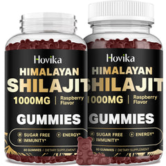 2-pack Shilajit Gummies 1000mg bottle with packaging