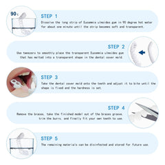 Adjustable size feature of whitening kit