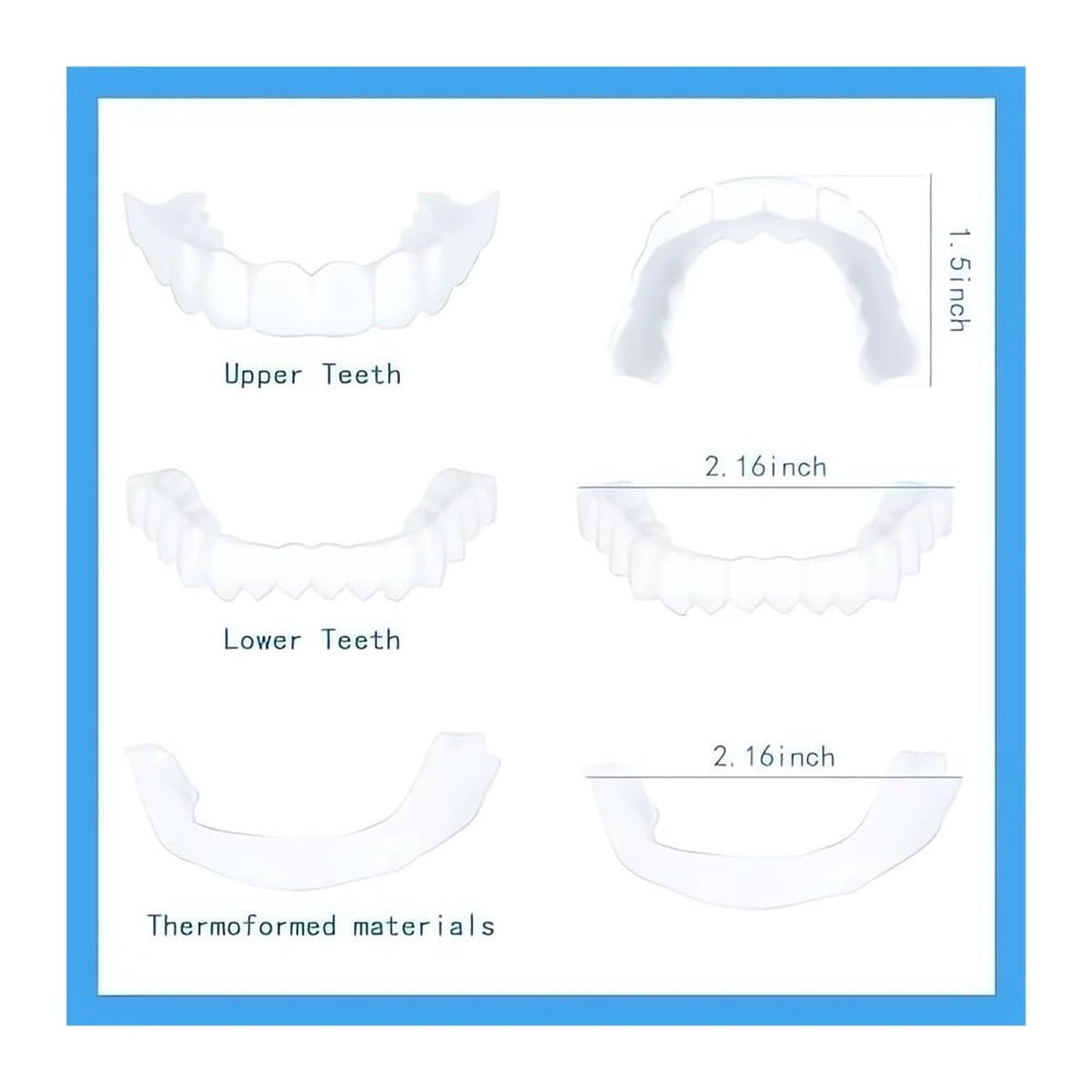 Compact kit components for temporary smile
