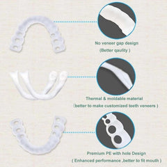Clean and ready-to-use temporary smile aligner