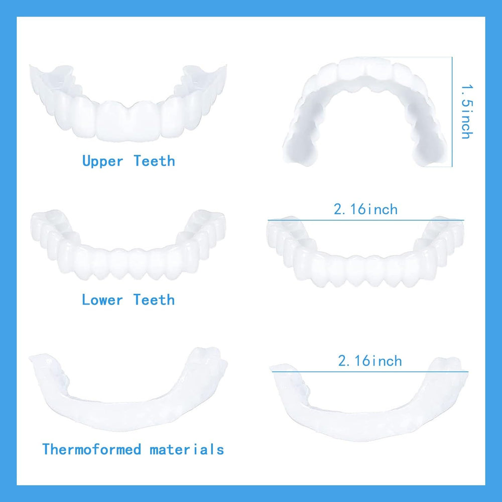 Model demonstrating natural smile with product worn
