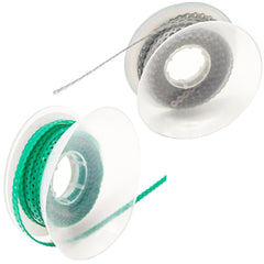 Two Pcs Orthodontic Elastic Chains in Green and Light Gray (Short) for Braces