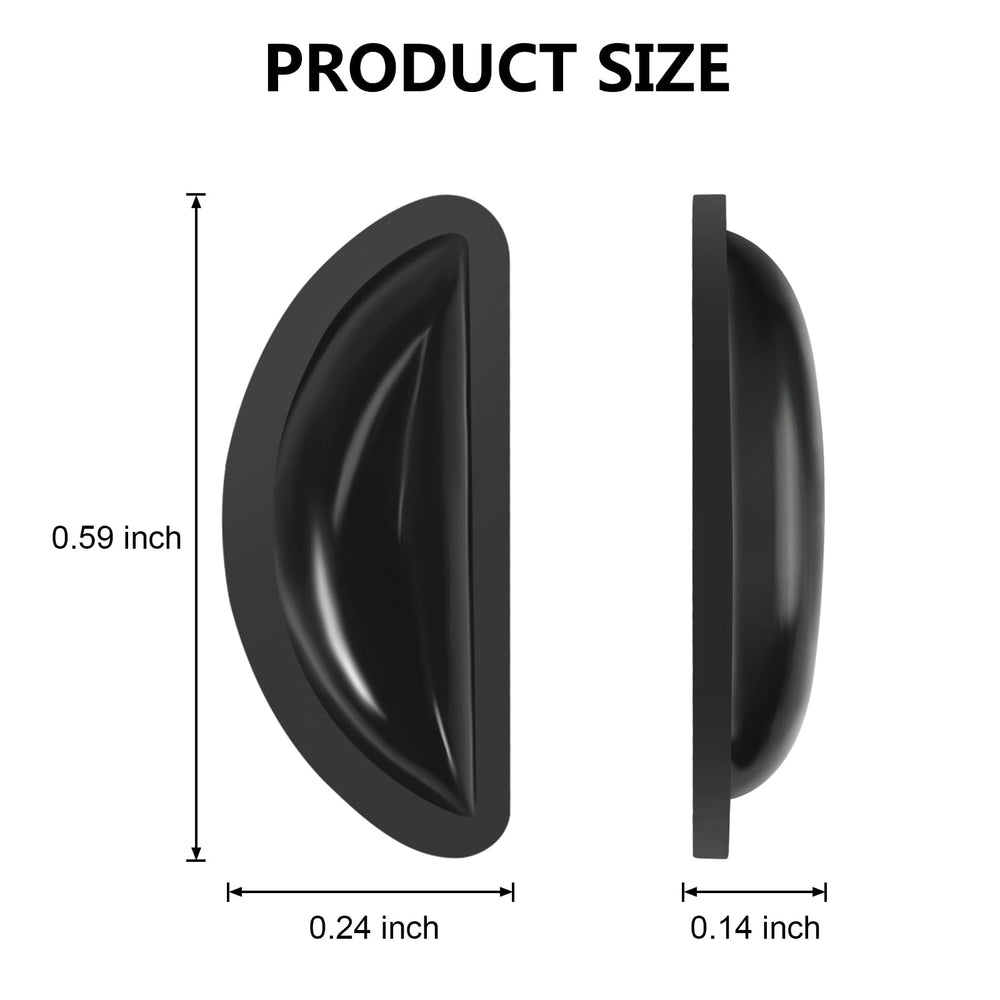 Air-chamber anti-slip nose pad design