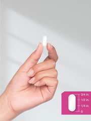 200 coated caplets in bottle side view