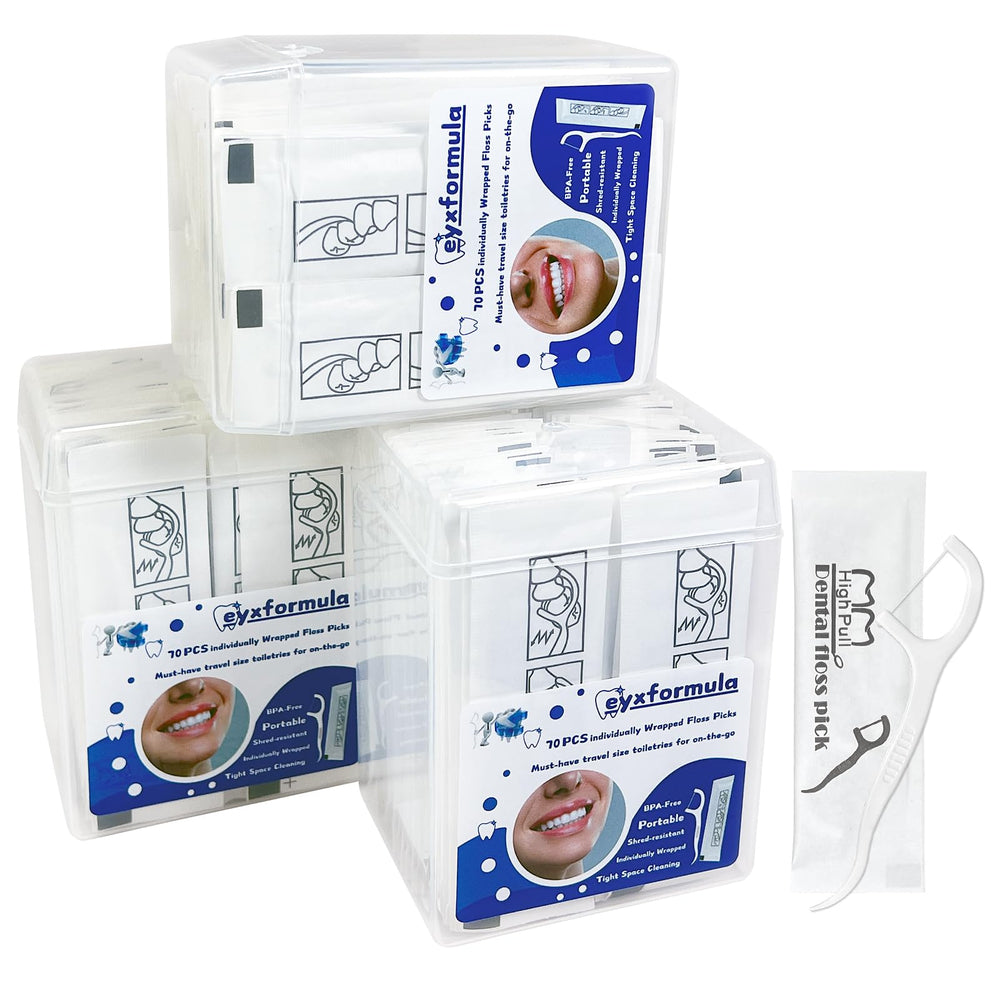 200 count individually wrapped dental floss picks