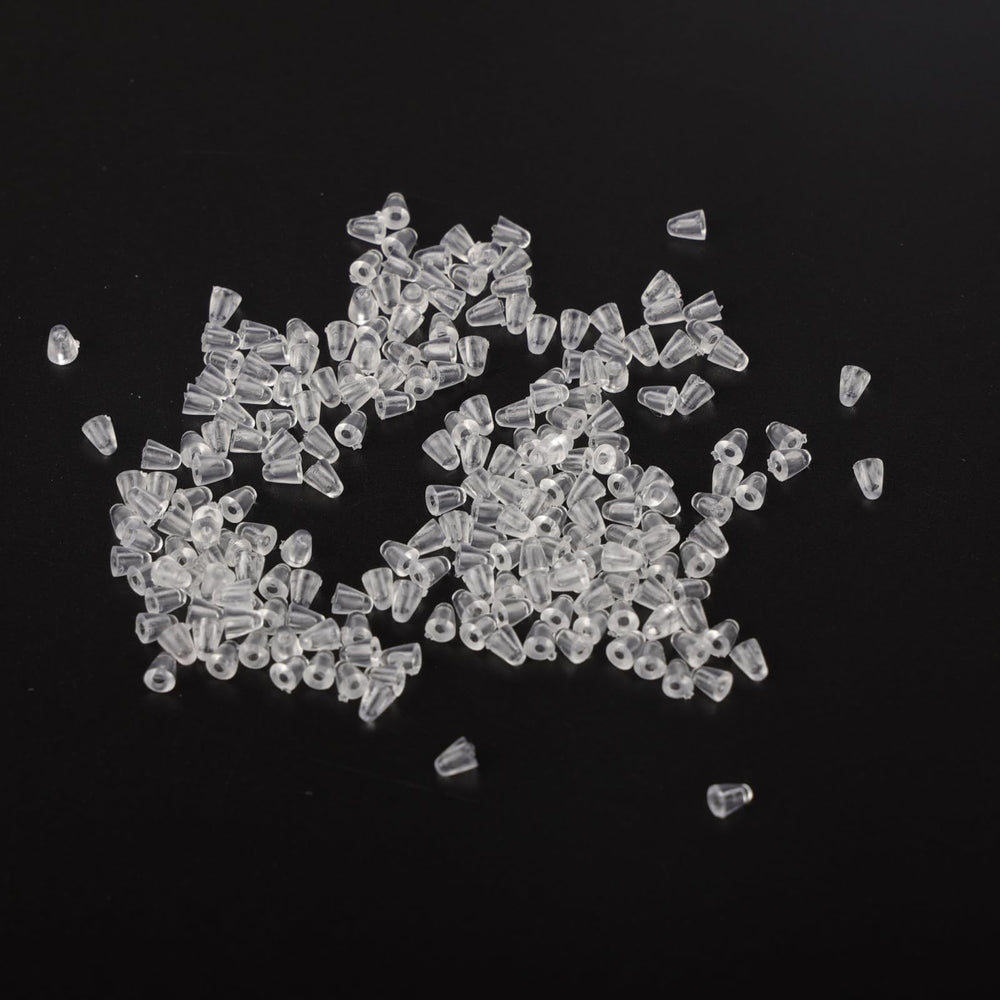 PVC cap being attached to frameless glasses frame