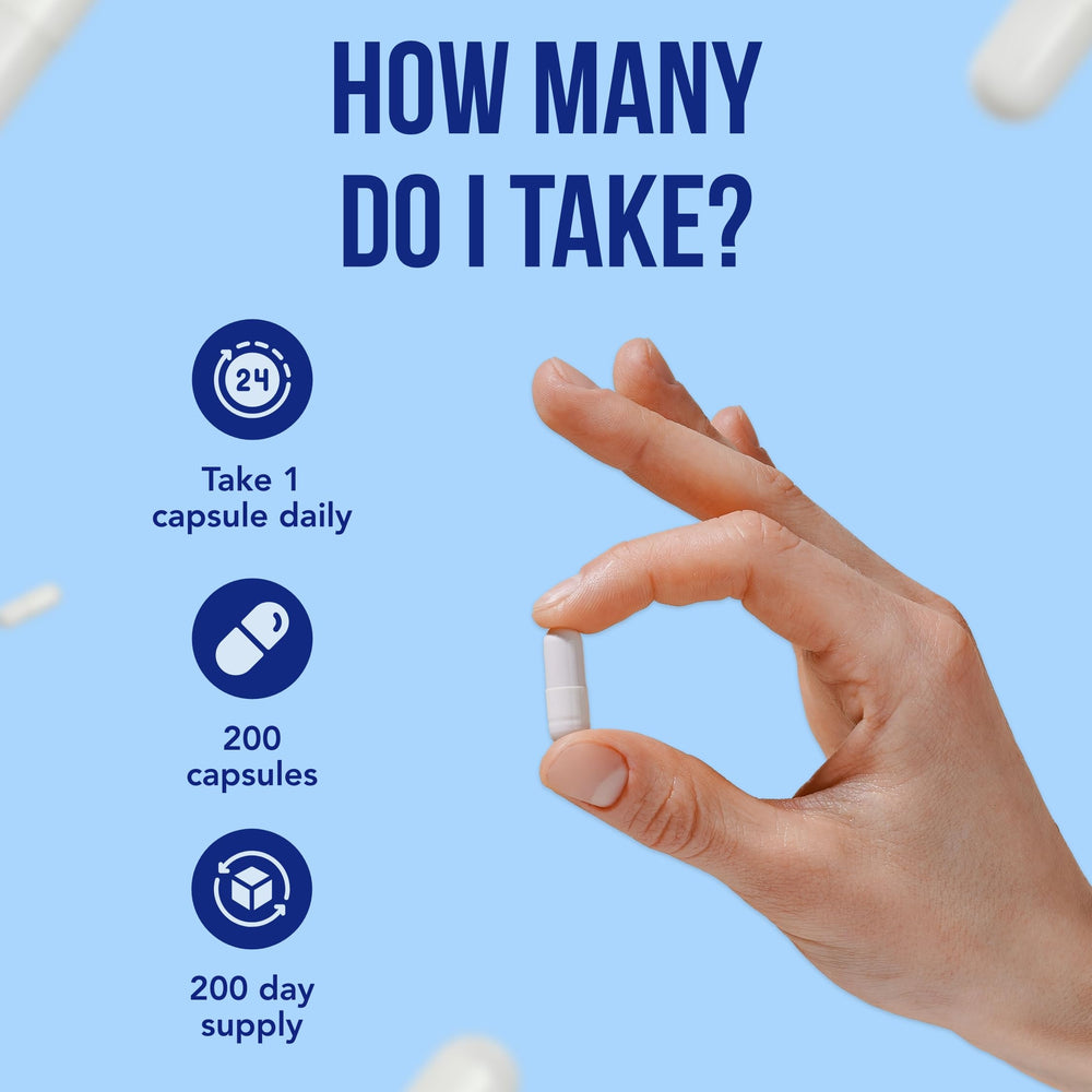 200 servings per bottle label