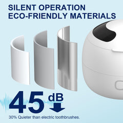 Compact white device ready for travel use