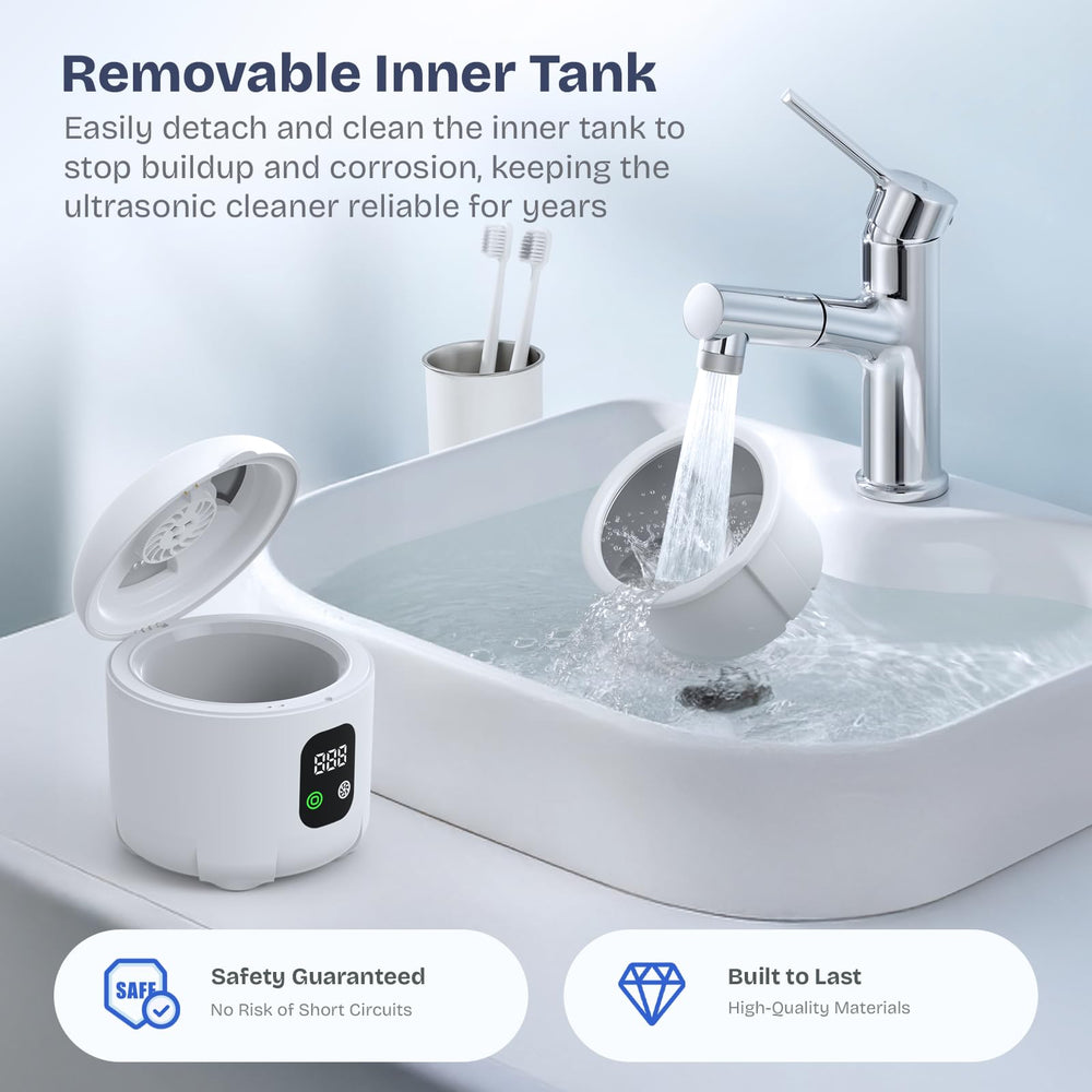 Includes cleaning tray, brush, and tweezers