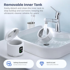 Includes cleaning tray, brush, and tweezers