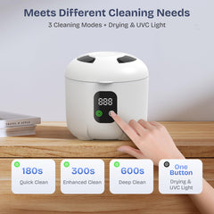 Ideal for dentures, retainers, mouth guards, aligners and jewelry