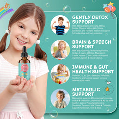 Illustration of the 20-in-1 formula with vitamins and probiotics