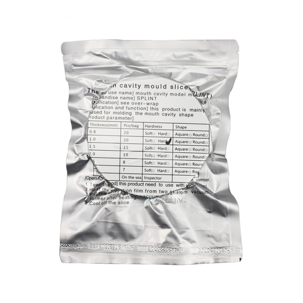 20 pieces round 1.0mm hard thermoforming sheet for dental splints