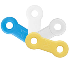 20-piece replacement elastic straps pack for Meyson EMA (yellow, 15 mm)