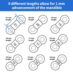 Yellow 15 mm strap with blue strength strap for Meyson EMA