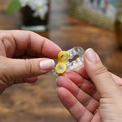 Packaging showing Meyson EMA replacement straps in yellow