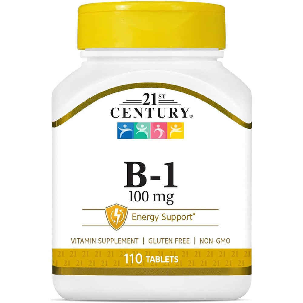 Bottle of 21st Century B-1 Tablets 100 mg - 110 count