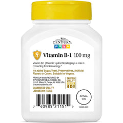 Gluten-free non-GMO Vitamin B-1 tablets