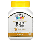 21st Century B-12 1000 mcg Prolonged Release Tablets bottle