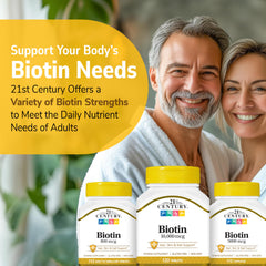 Ingredient label showing Biotin 10,000 mcg