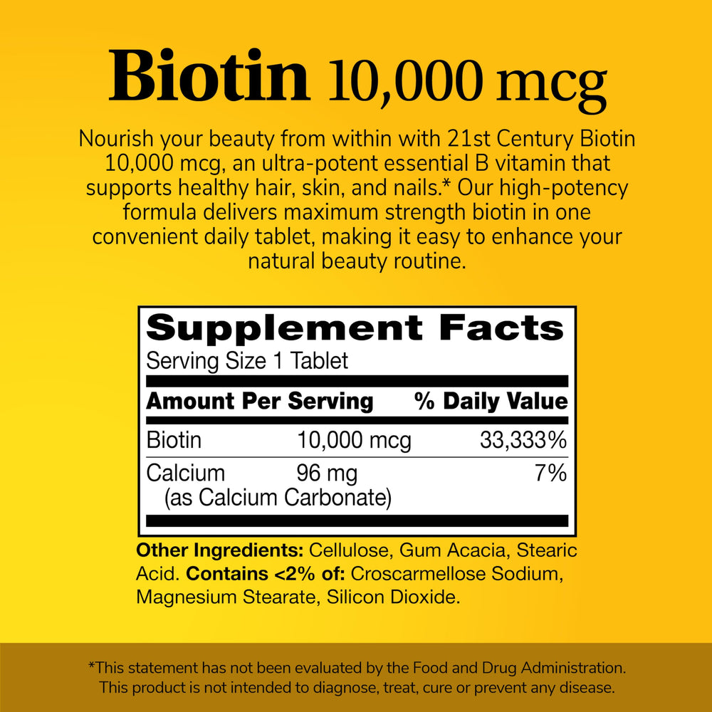 Rear side of bottle showing supplement facts
