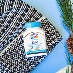 Product shot of zinc chewables in cherry flavor