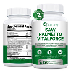 Product packaging front - 23-in-1 Saw Palmetto for Men 120 capsules