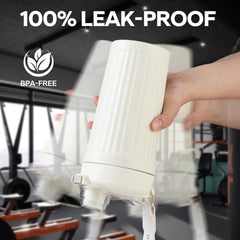 Easy-open button flap cap with slide-to-unlock feature