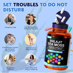 Burdock root and rhodiola rosea alongside the supplement bottle