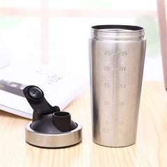 Sturdy and durable stainless steel protein shaker