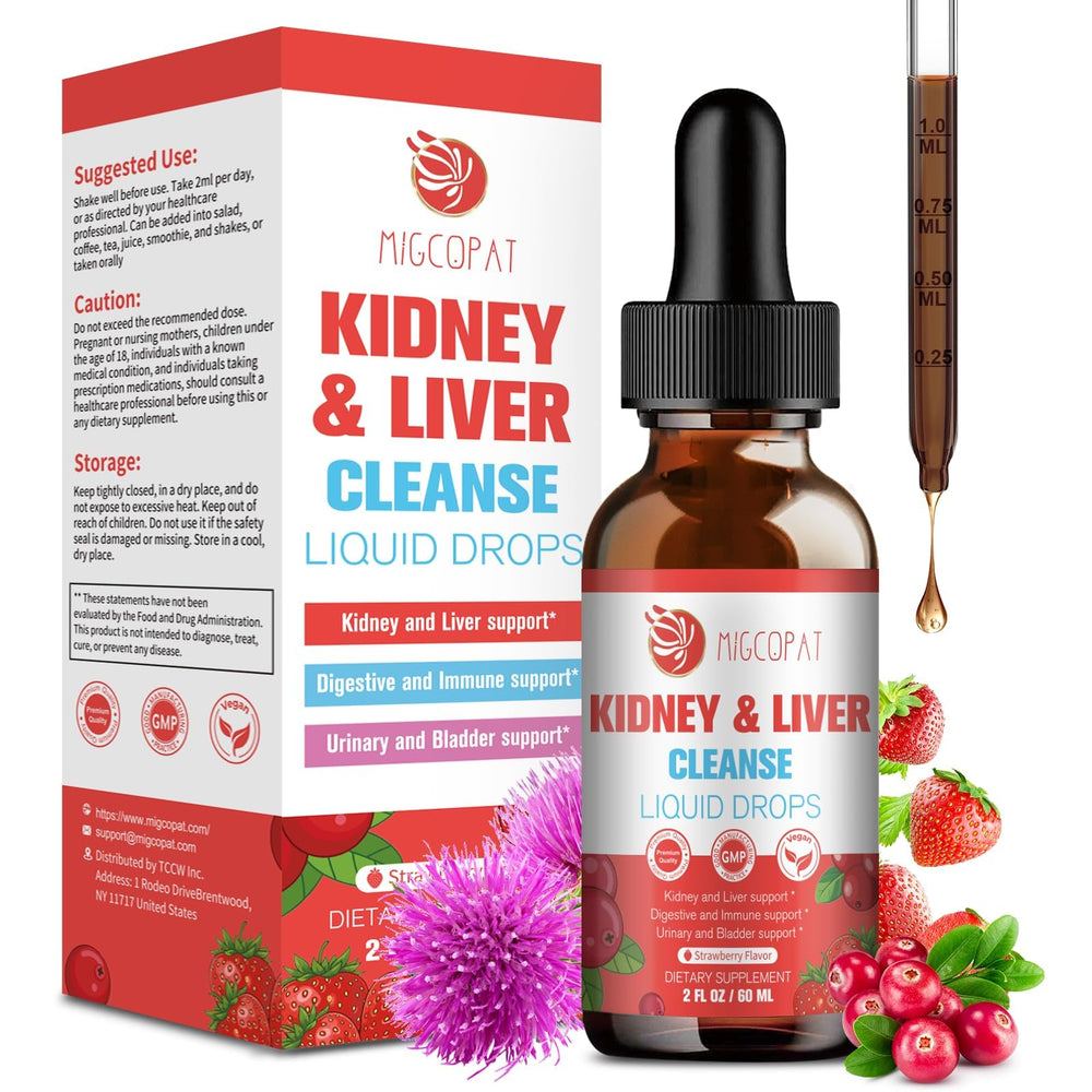 Bottle of 28-in-1 Kidney & Liver Cleanse Drops 60ml