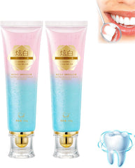 Two tubes of Acssart Radiant Whitening Toothpaste set