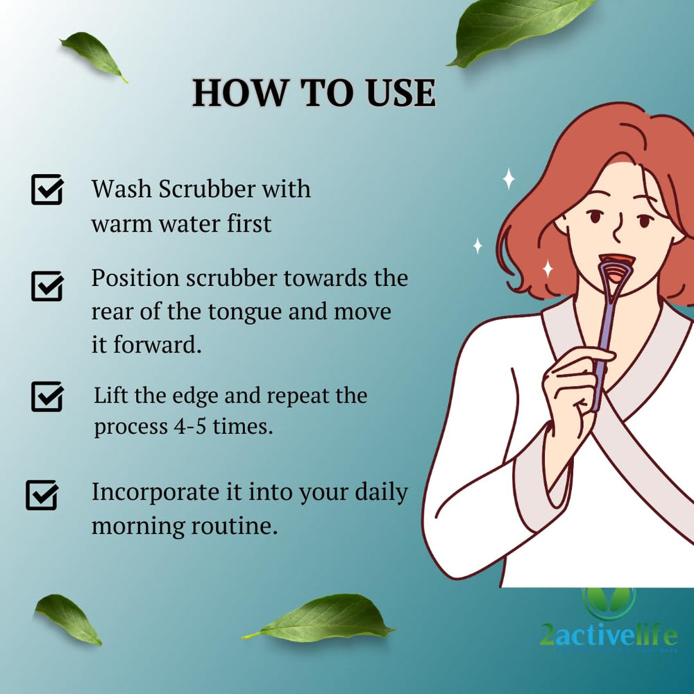 Tongue scraper promoting fresh breath