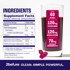 Powder being mixed in a glass with liquid