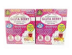 Front view of 2Box Gluta Berry Drink Punch packaging
