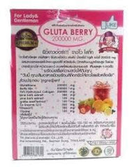 Lifestyle kitchen scene with Gluta Berry Drink Punch ready to drink