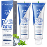 Front view of 2-pack hydroxyapatite toothpaste