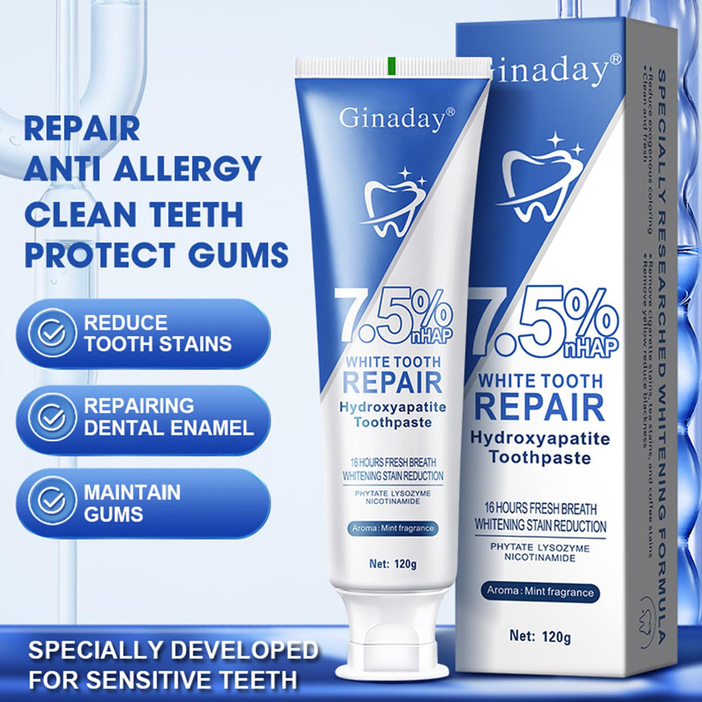 2-pack hydroxyapatite toothpaste box and tubes