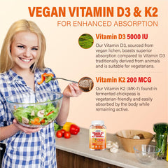 Front packaging showing 5000IU D3 and 200mcg K2