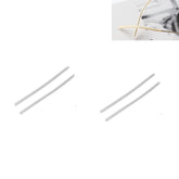 Silicone eyeglass end tips for thin metal frames in white