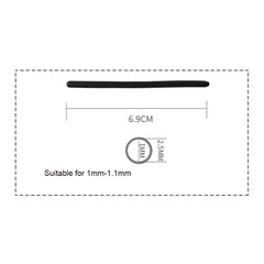 Close-up of anti-slip silicone ear sock tips for glasses